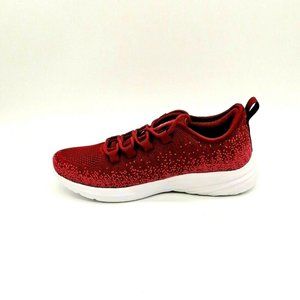 Geers Womens Lace Up Front‎ Sneaker Burgundy  6 NEW
